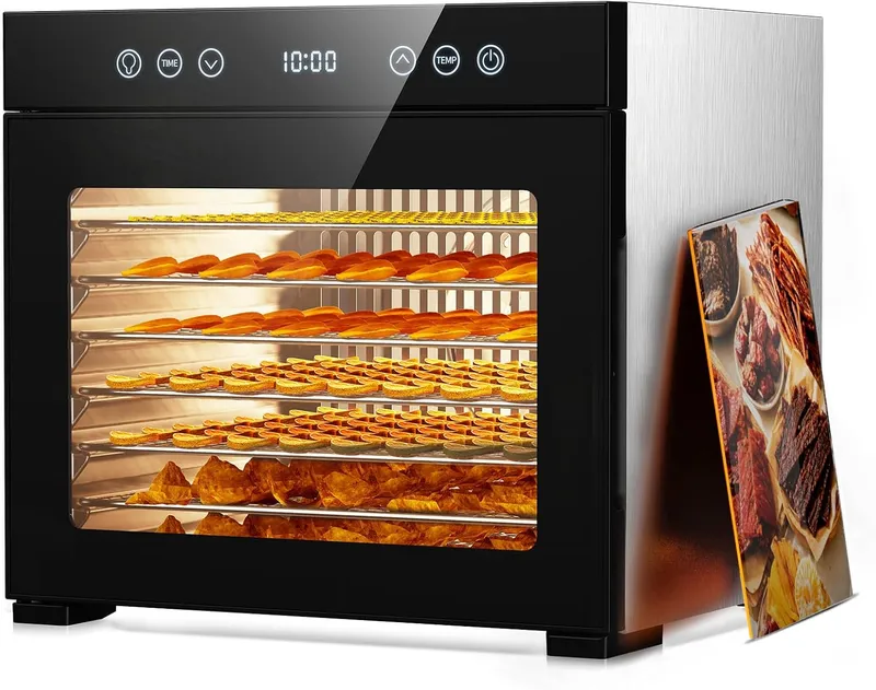 PSIIDAN Food Dehydrator Machine 8 Trays Stainless Steel