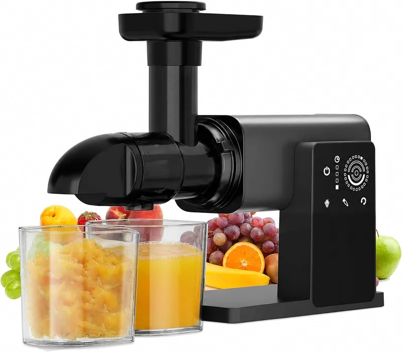 PSIIDAN Slow Masticating Juicers with LED Smart Touch Screen
